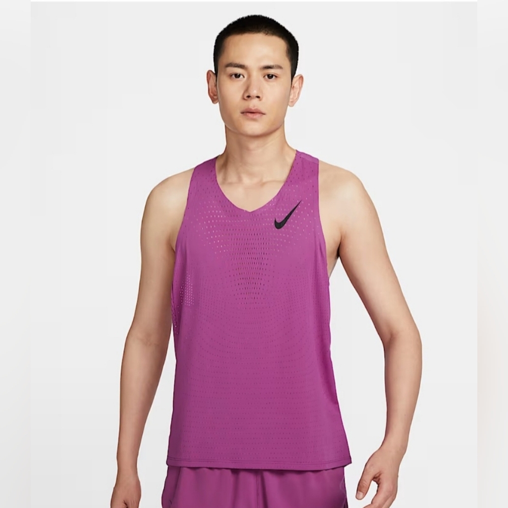 Nike Dri-FIT ADV Aeroswift Running Singlet - Men's Small FN4231 518